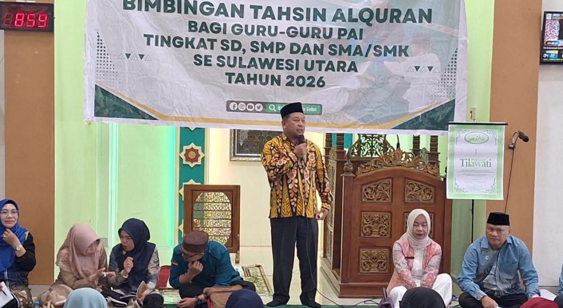 Kemenag Sulut Perkuat Kompetensi Guru PAI melalui Bimbingan Tahsin di Manado